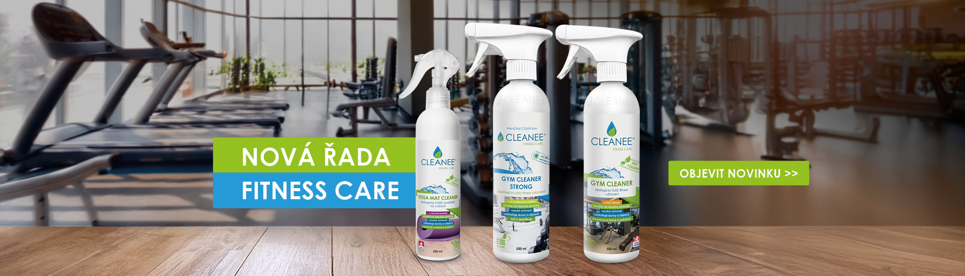 Fitness care v ekologickém provedení od CLEANEE