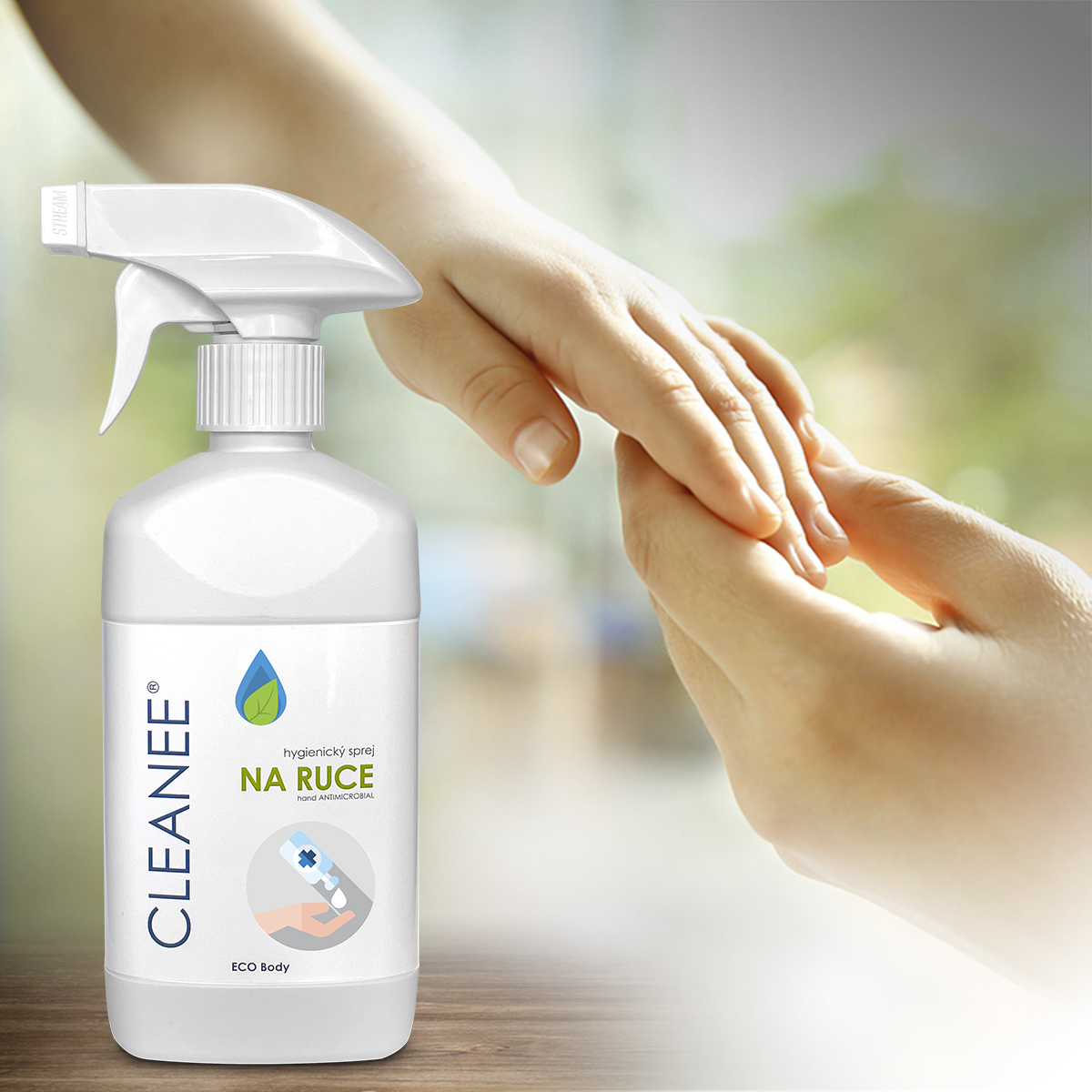 Přírodní hygienický sprej na ruce s ověřenou účinností i bez chemikálií