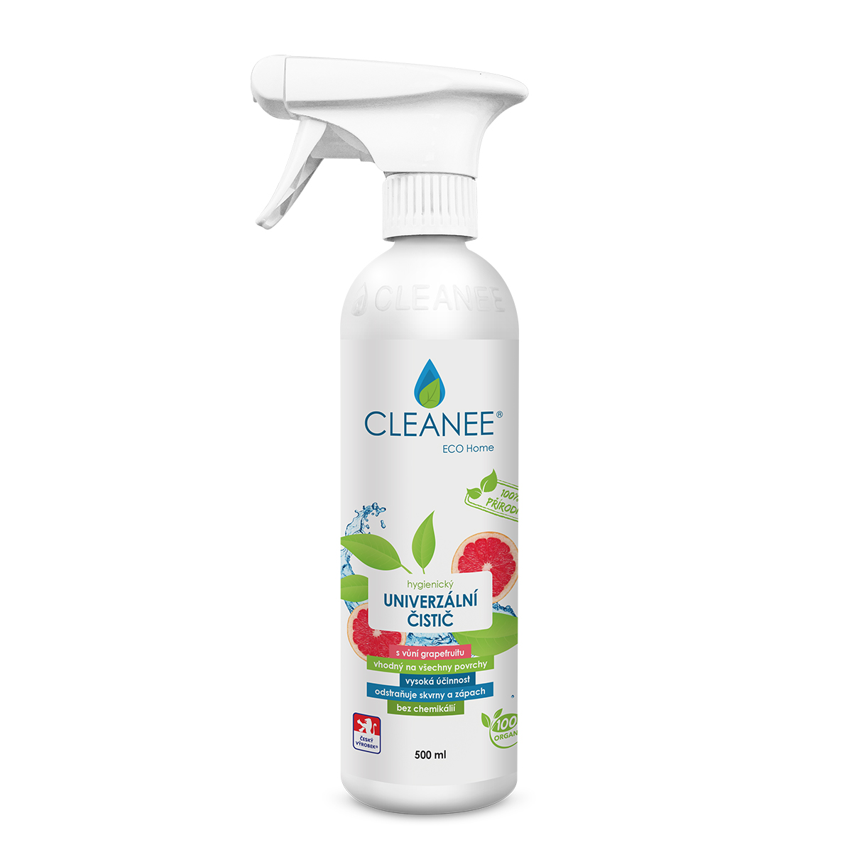 CLEANEE EKO hygienický UNIVERZÁLNÍ čistič s vůní GRAPEFRUITU 500ml