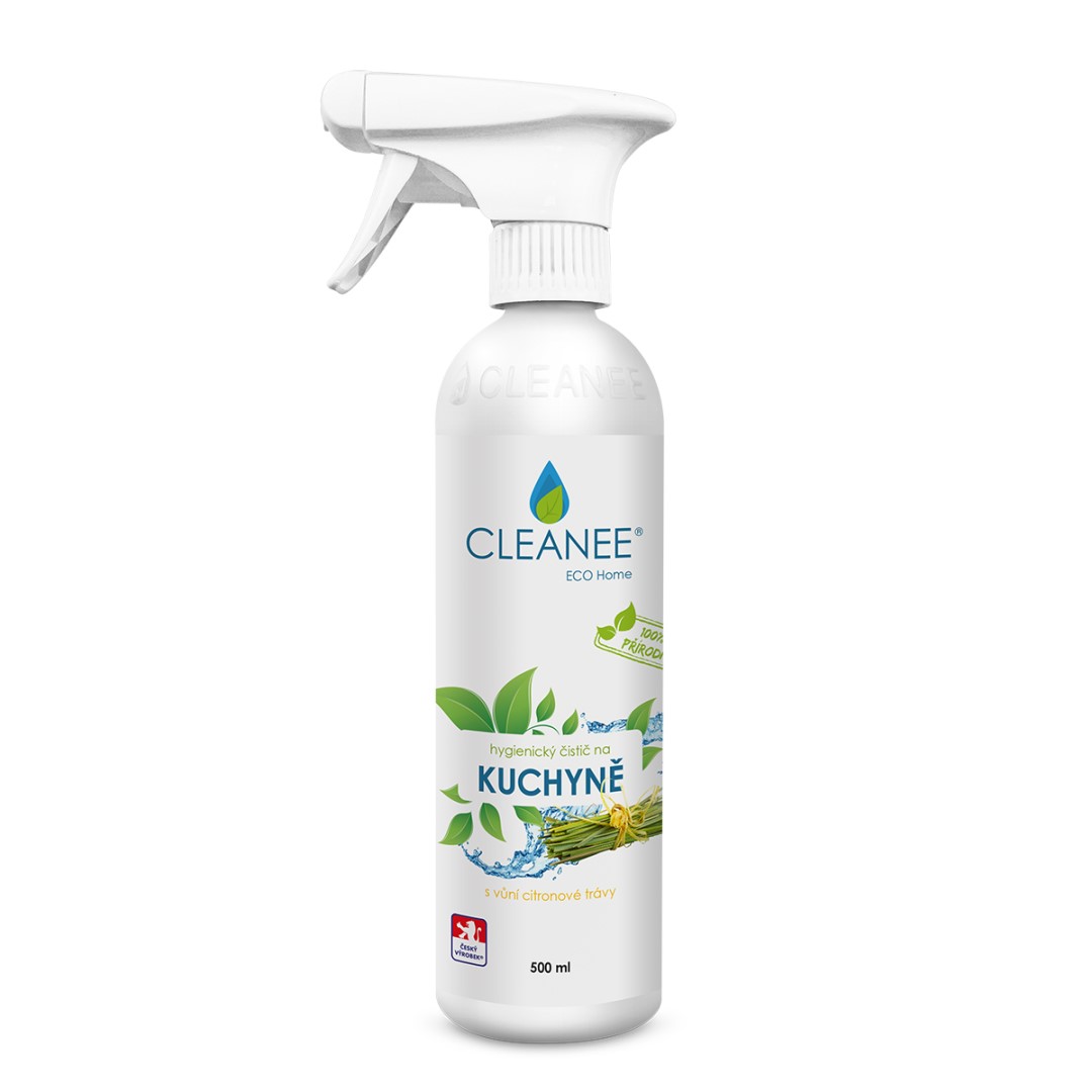 Lahev čističe na kuchyně s vůní citronové trávy 500 ml CLEANEE