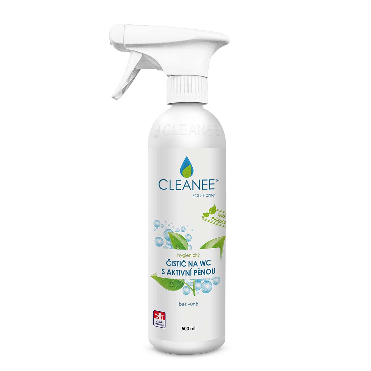 Čistič na WC s aktivní pěnou bez vůně 500 ml