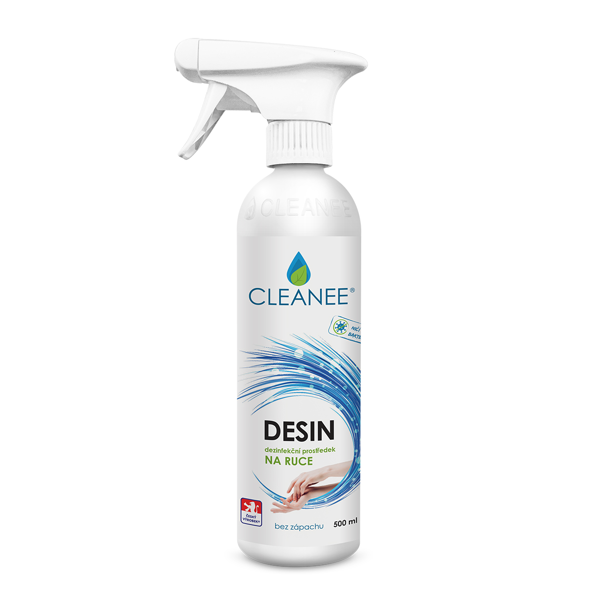 CLEANEE Desin — dezinfekce na ruce bez zápachu 500 ml