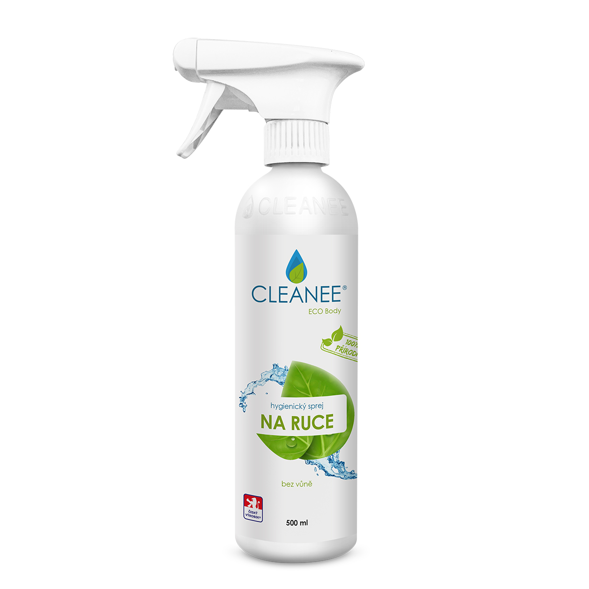 CLEANEE EKO hygienický sprej na ruce - přírodní 500 ml